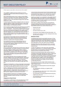 PhillipCapital Best Execution Policy