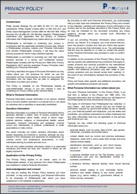 PhillipCapital Privacy Policy